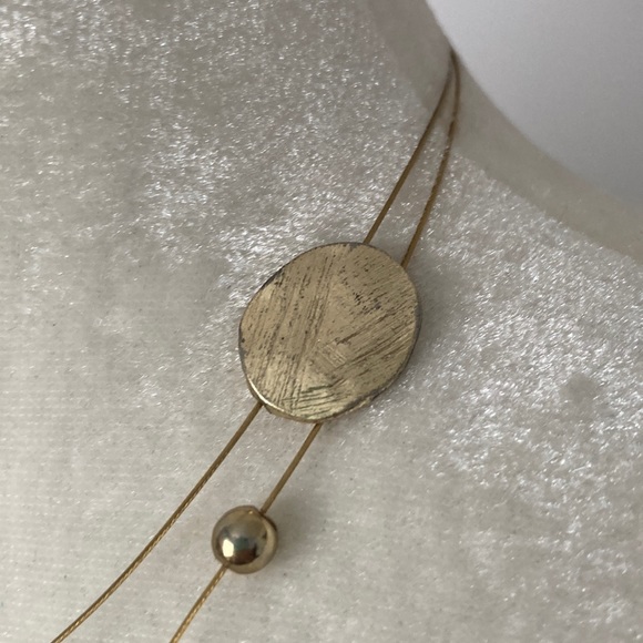 New York & Company Gold Coin Necklace - Picture 4 of 6